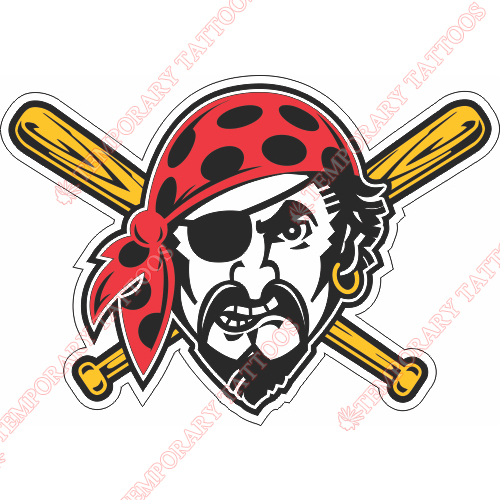 Pittsburgh Pirates Customize Temporary Tattoos Stickers NO.1829